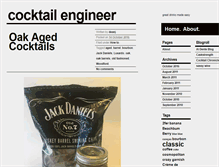 Tablet Screenshot of cocktailengineer.com